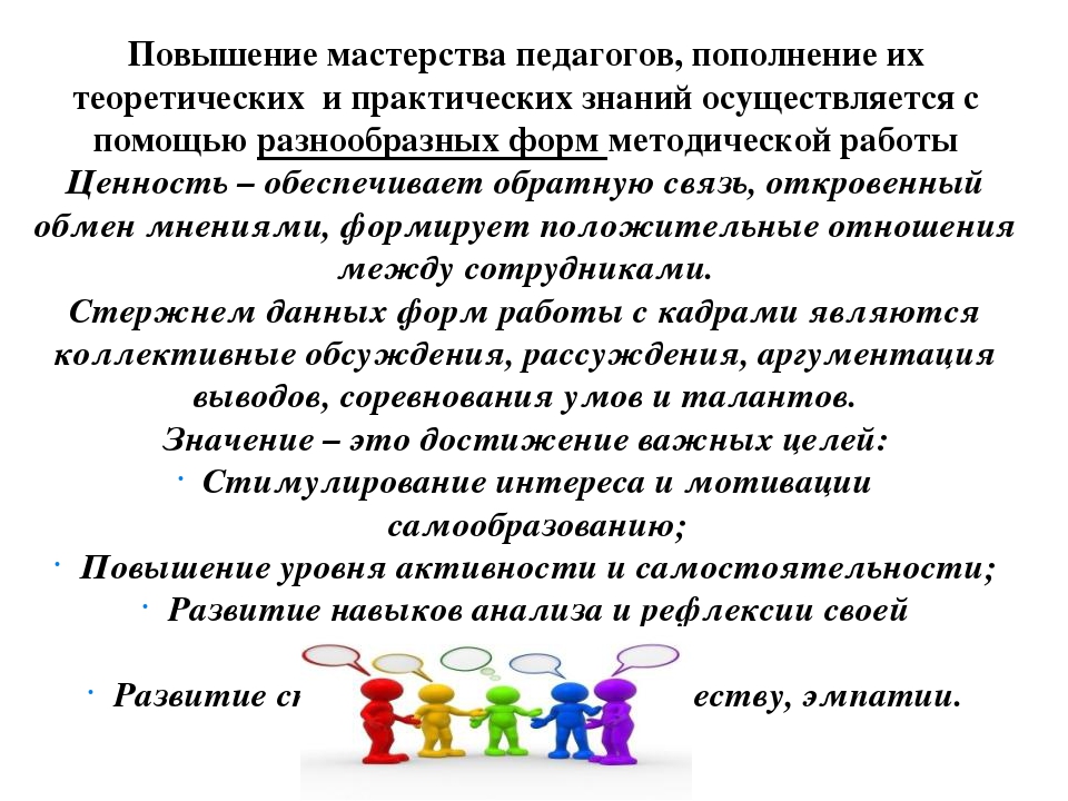 Современные формы организации работы с педагогами ДОУ