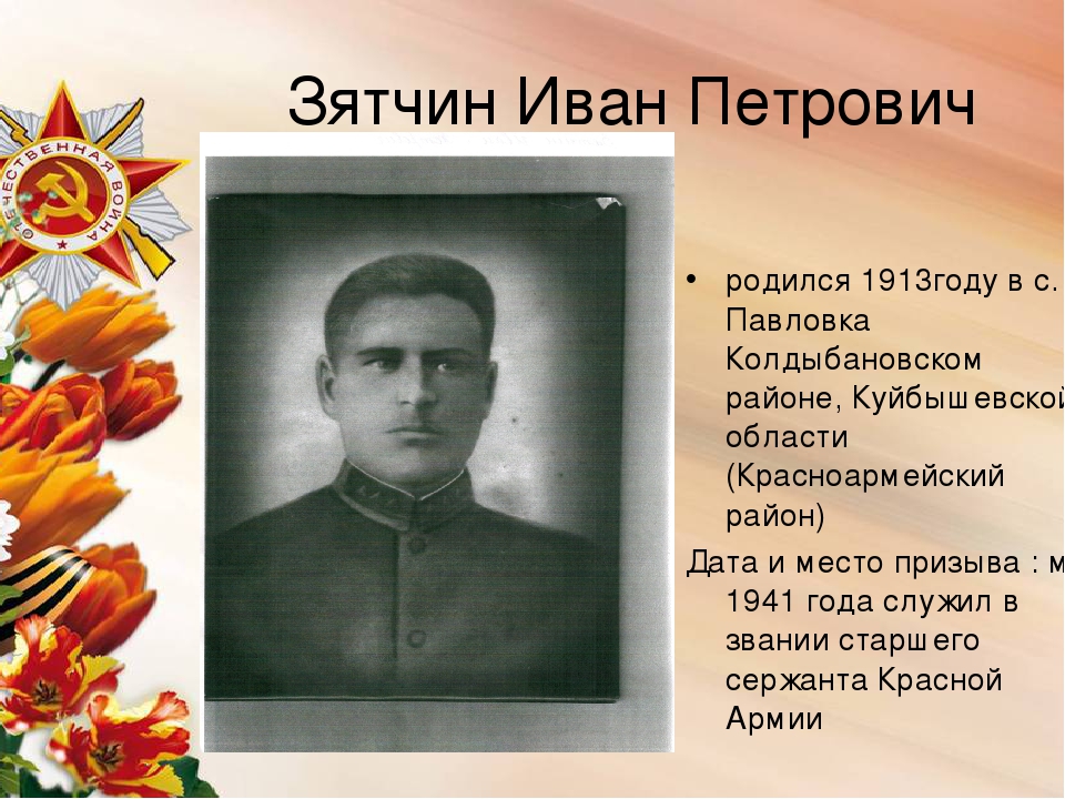 Презентация "Книга памяти"о героях ВОВ