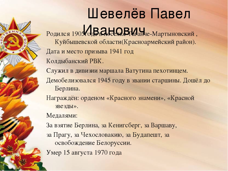 Презентация "Книга памяти"о героях ВОВ