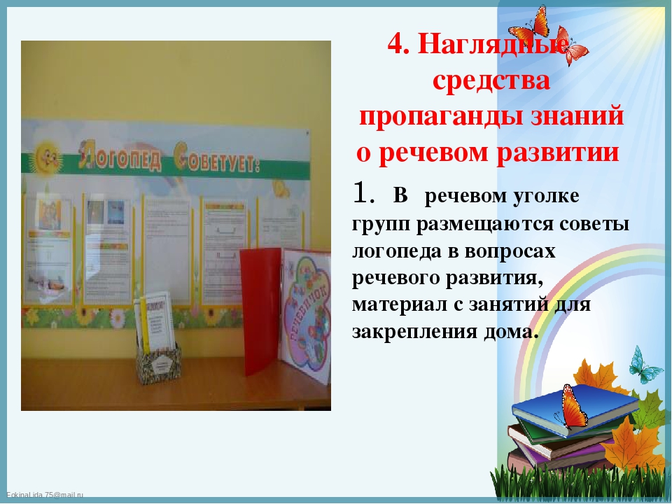 Презентация к докладу "Формы и методы взаимодействия учителя - логопеда с семьей, воспитывающей ребенка с нарушением речи"