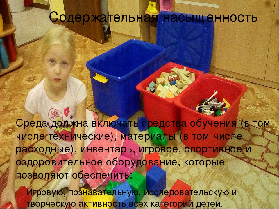 Требования ФГОС к развивающей предметно-пространственной среде.