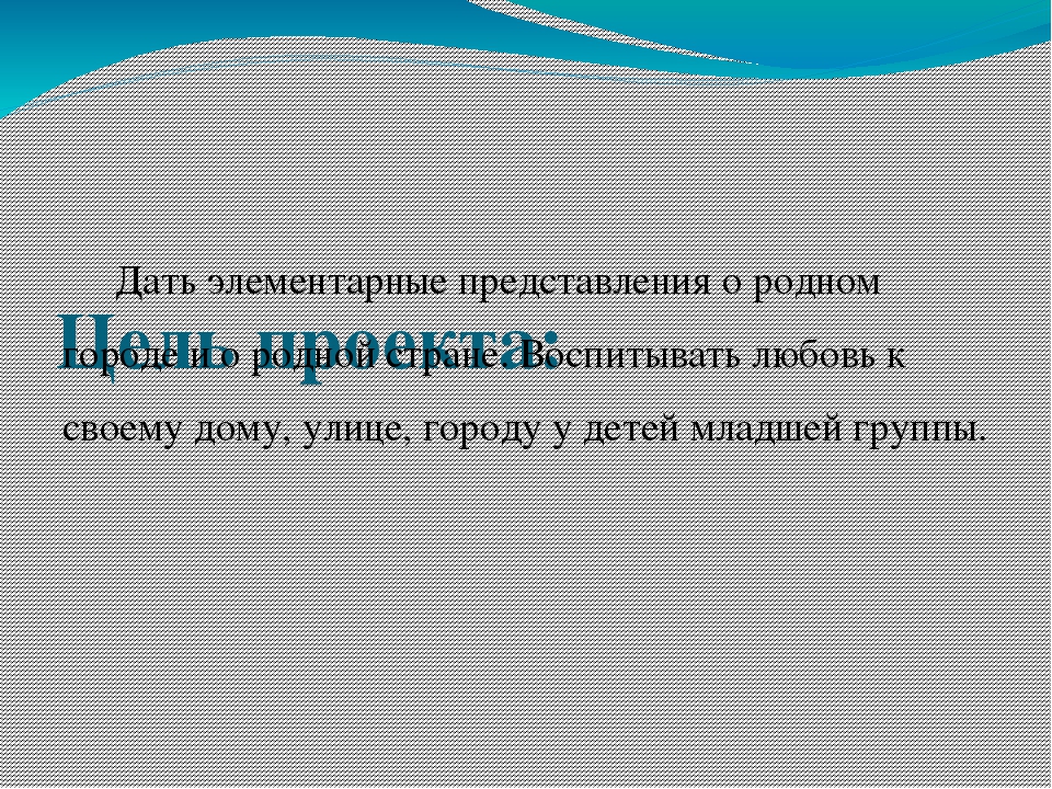 Презентация Проект "Мой город"