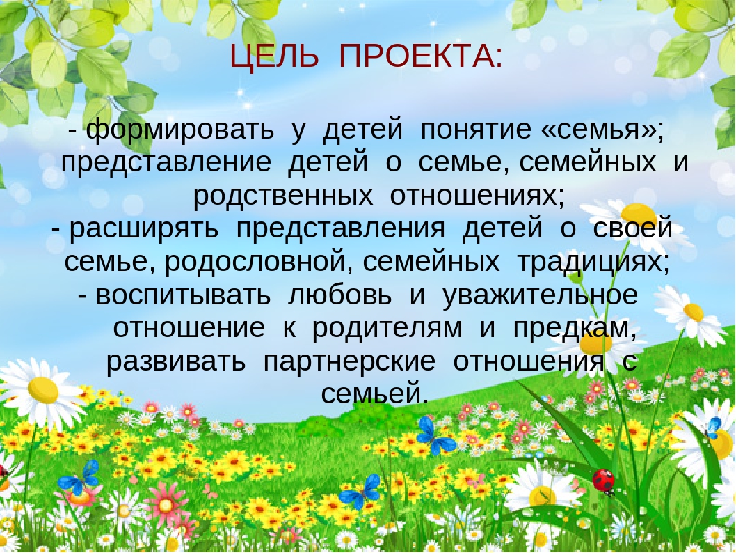Презентация на тему: "Моя семья".