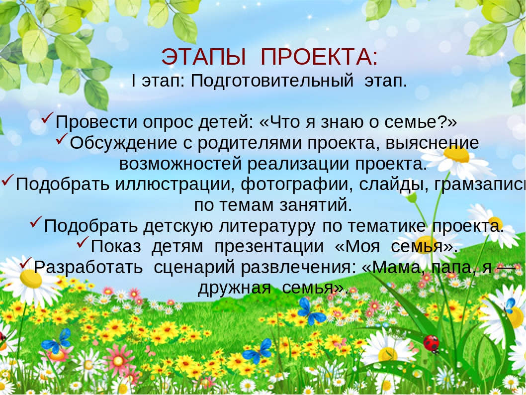 Презентация на тему: "Моя семья".