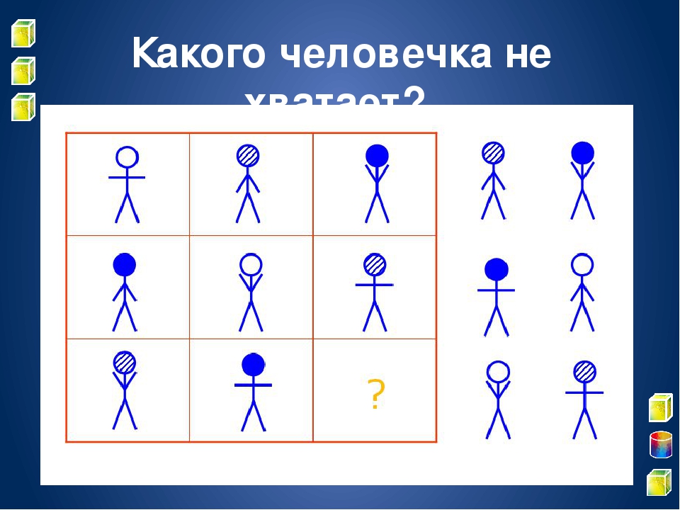 Вставь нужный рисунок. Логическая задача с человечками. Логические задания человечки. Логический квадрат человечки. Какого человечка не хватает.