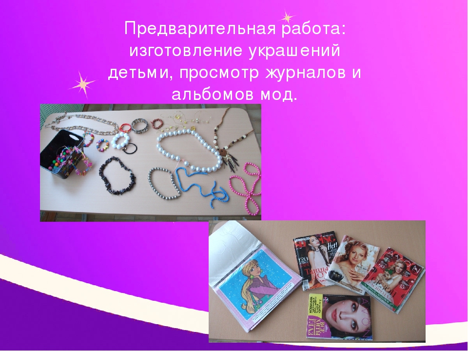 Презентация творческой игры "Модный показ"