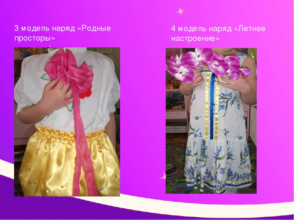 Презентация творческой игры "Модный показ"