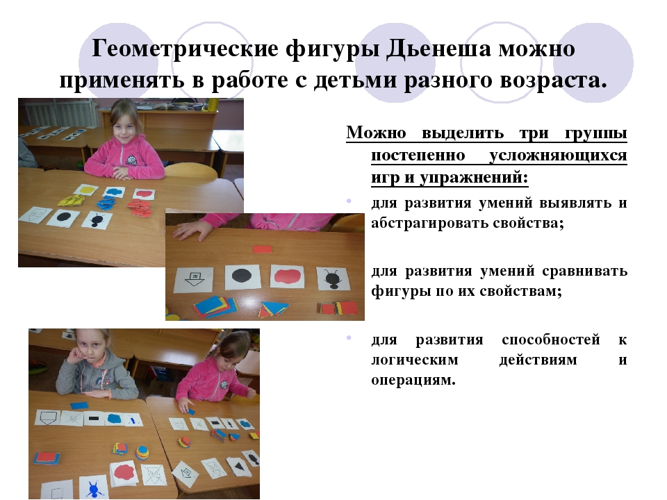 Презентация на тему: "Использование блоков Дьенеша с целью развития логико-математических представлений у детей дошкольного возраста"