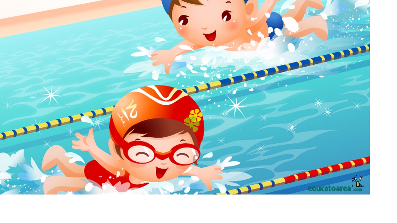 Детский рисунок бассейн плавание