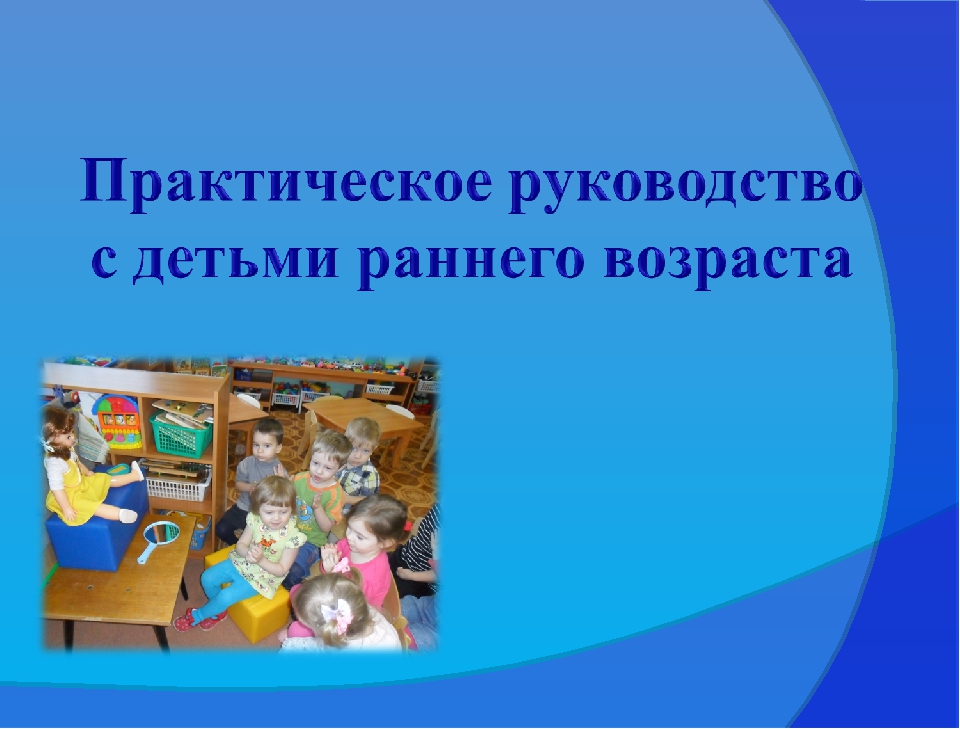 Презентация "Практическое руководство с детьми раннего возраста"