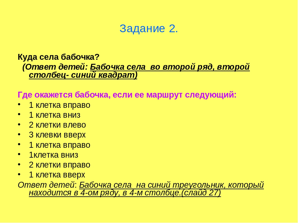 Интерактивная дидактическая игра «Назови и покажи место, куда перелетела бабочка»