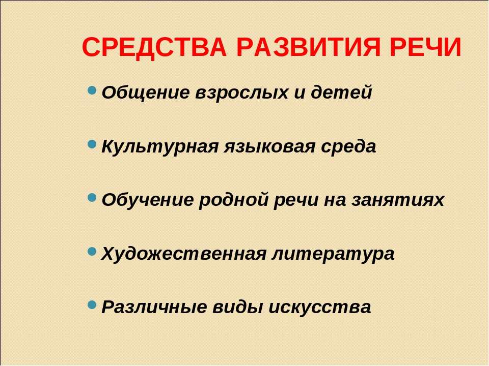 Презентация "Средства развития речи"