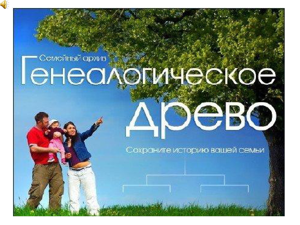 Презентация Генеологическое древо "Моя семья"