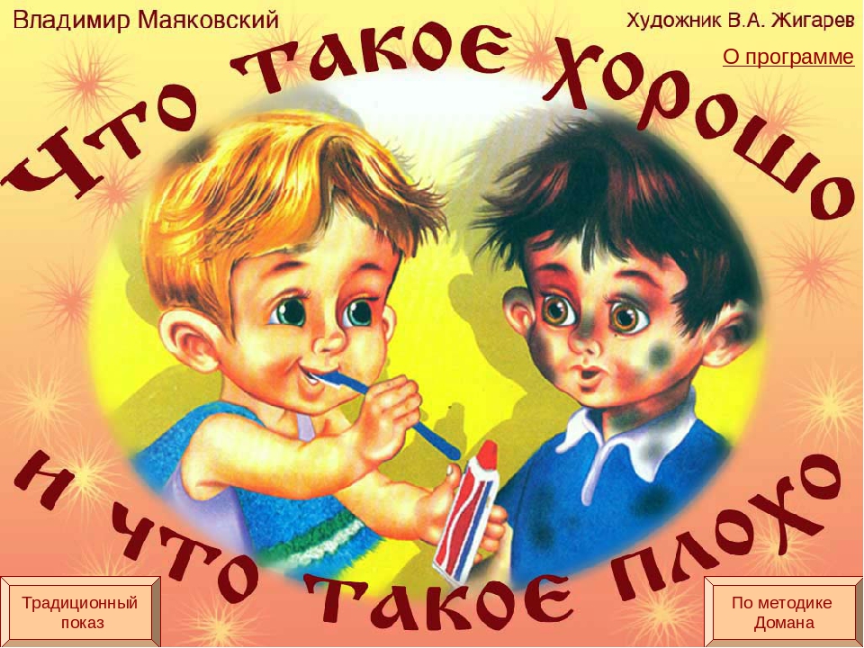 Презентация "Что такое хорошо, что такое плохо"