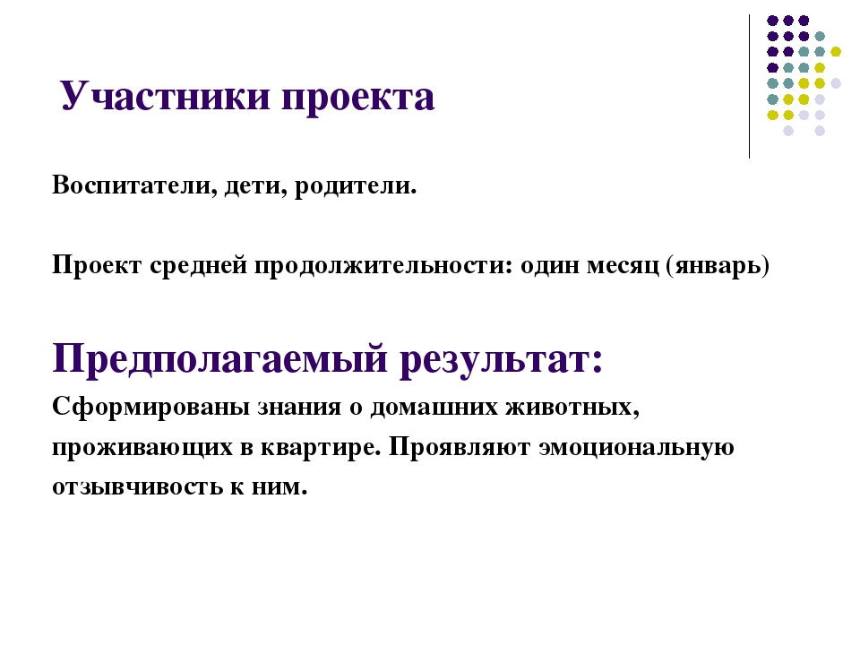Презентация к проекту "Наши домашние любимцы"