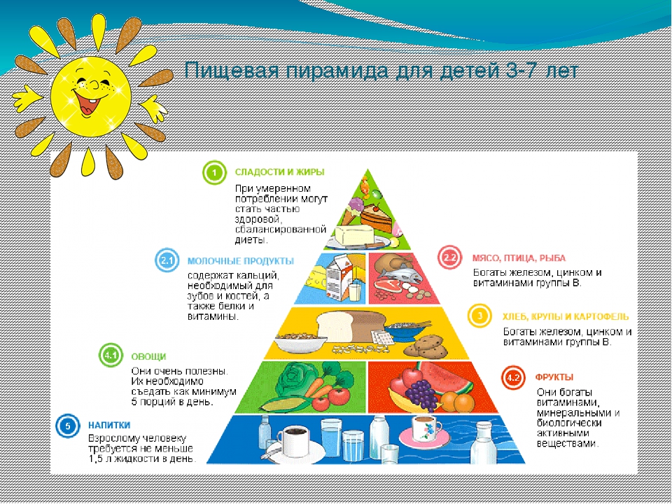 Консультация для родителей "Основы питания ребёнка 5-7 лет"