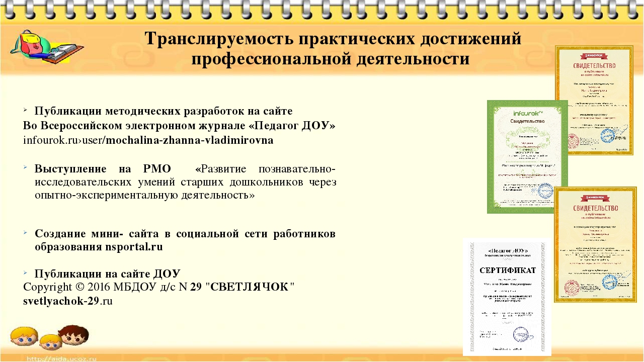 Презентация на тему отчет по экспериментальной деятельности