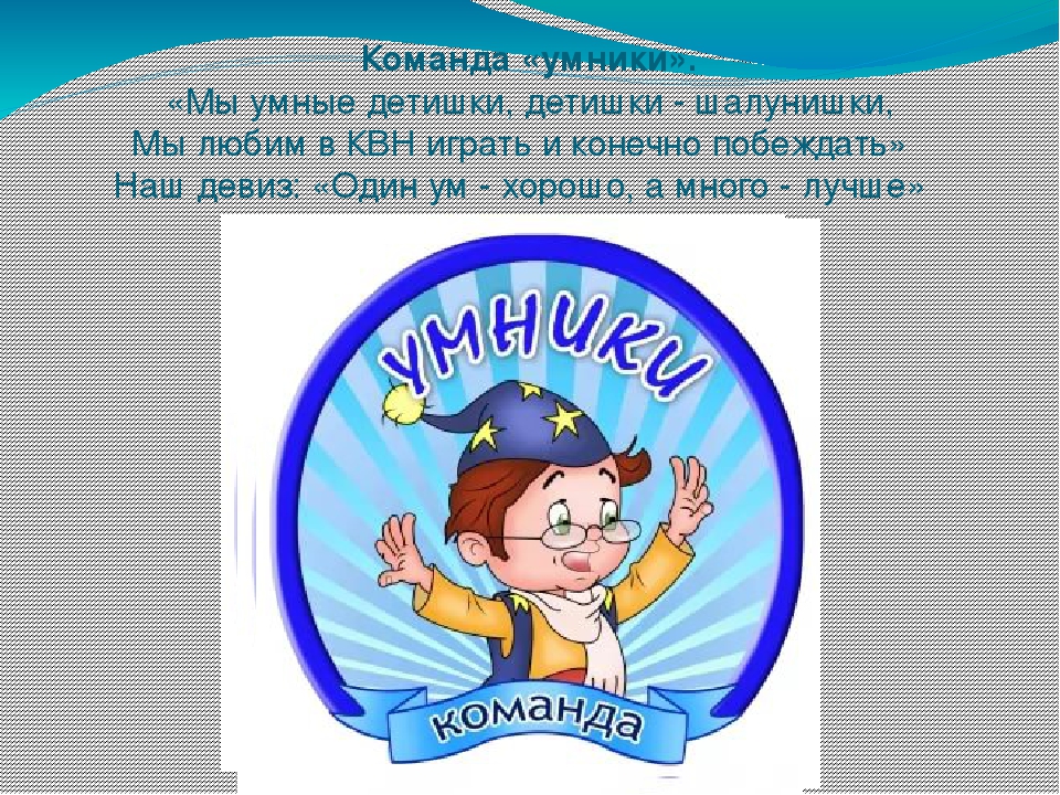 Овощное название и девиз команды