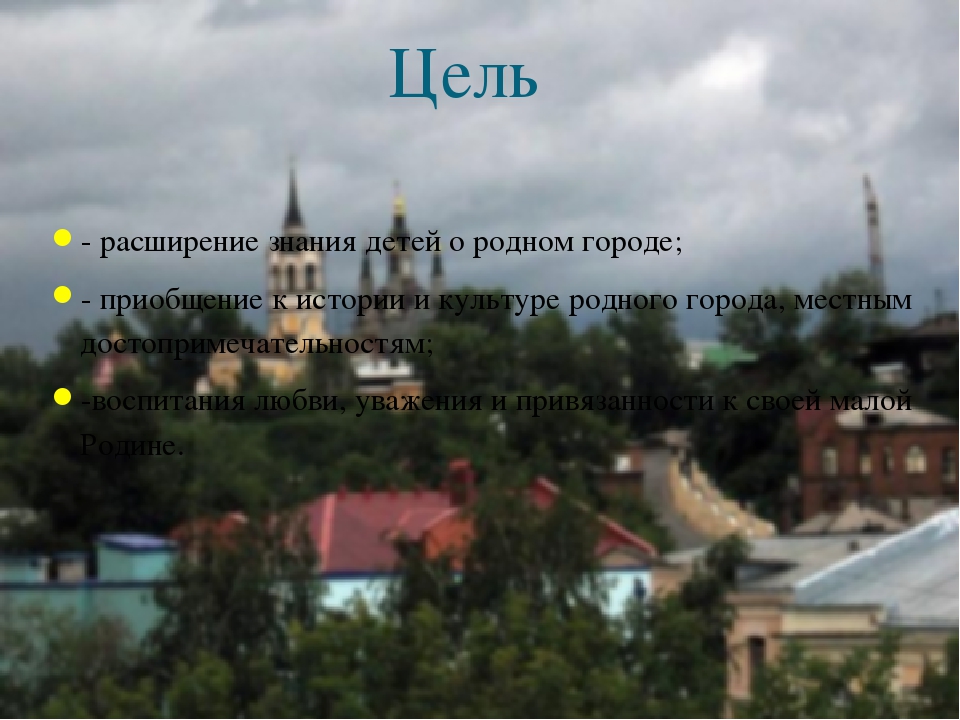 Презентация на тему "Прооект "Томск-мой город"