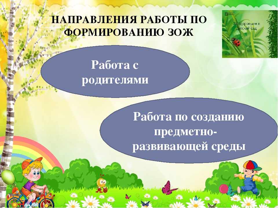 Формирование здорового образа жизни дошкольников посредством здоровьесберегающих технологий