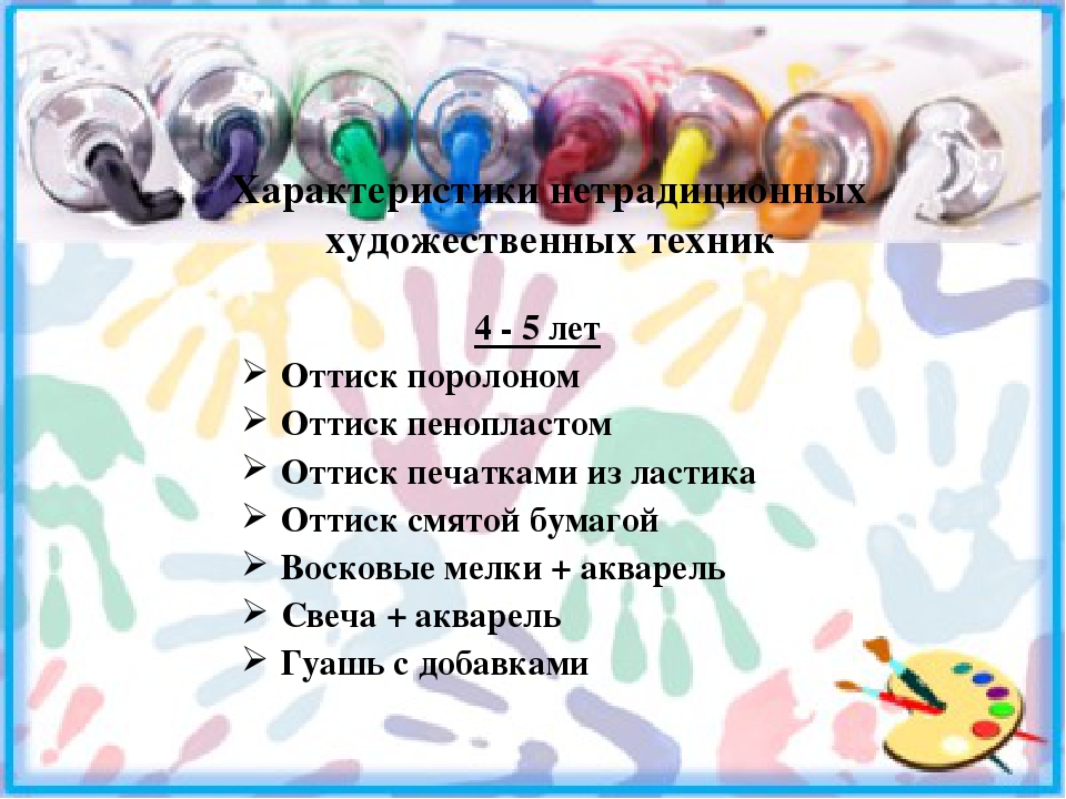 Использование нетрадиционных техник рисования дошкольного возраста (из опыта работы)