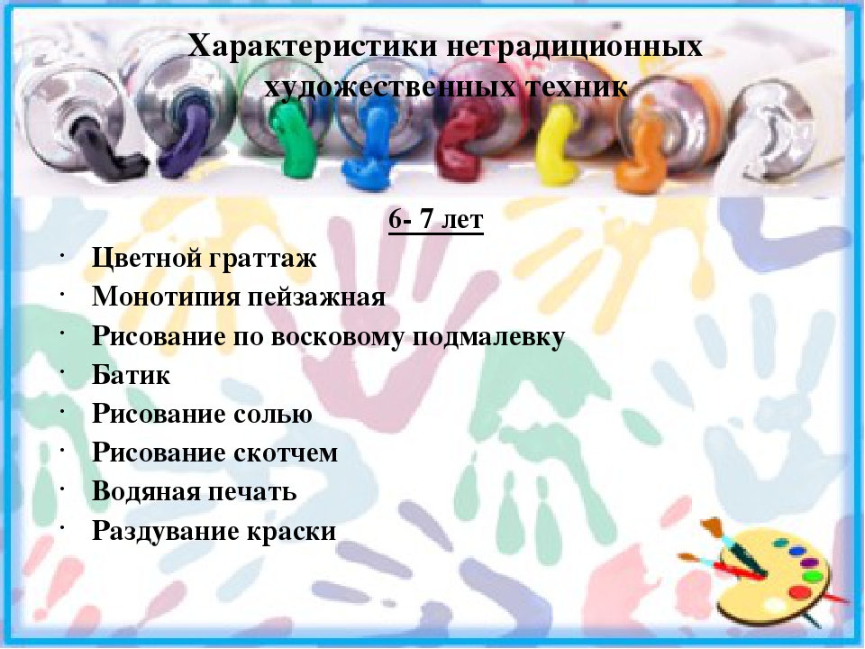 Использование нетрадиционных техник рисования дошкольного возраста (из опыта работы)