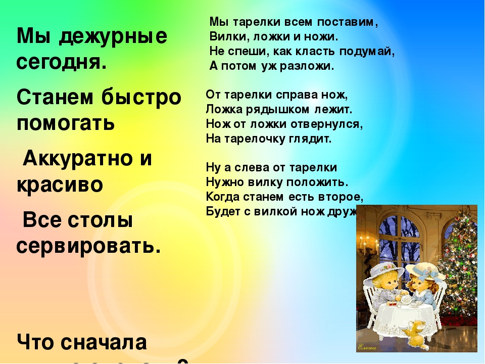 Формирование культуры питания дошкольников