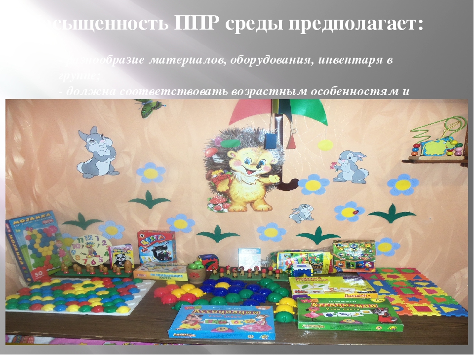 Презентация на тему : "Создание развивающей предметно- пространственной среды, направленной на математическое развитие детей в разных возрастных группах в соответствии с ФГОС