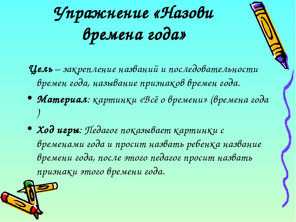 Консультация для родителей:"Игры и упражнения по формированию временных представлений у детей с умственной отсталостью"