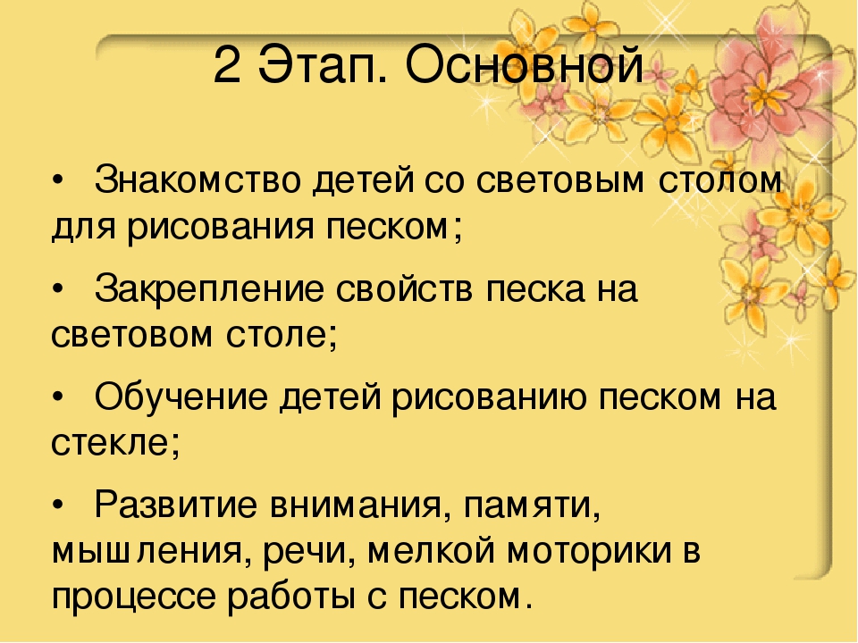 Мастер-класс по художественно-эстетическому развитию.Мастер – класс «Рисование песком на стекле, как средство развития мелкой моторики детей третьего года жизни»