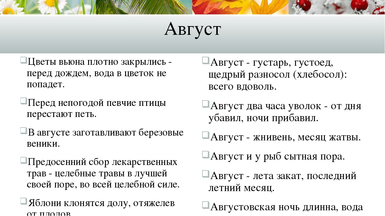 Этимология названий месяцев в русском языке проект