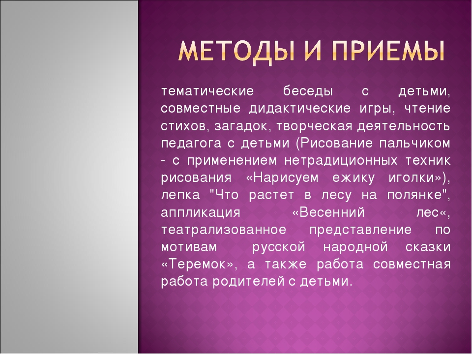 Презентация экологического проекта на тему: "Лес и его обитатели"