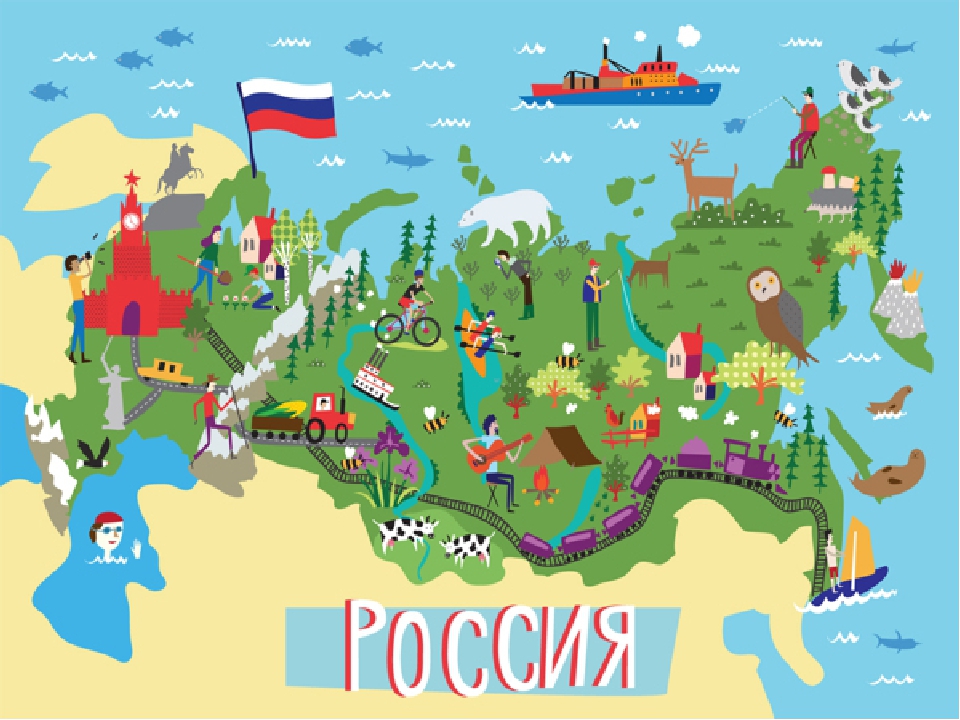 Презентация для дошкольников на тему :Я люблю тебя, моя Россия!"