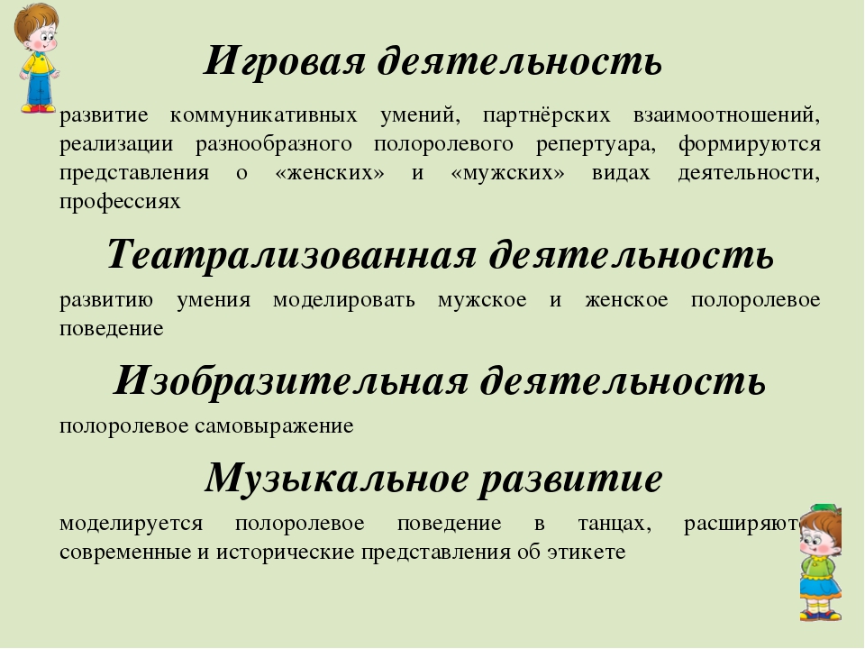 Гендерное воспитание детей дошкольного возраста в современных условиях ДОУ.
