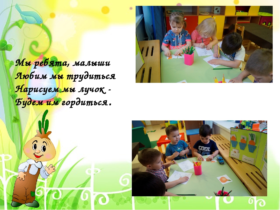 Проект в I младшей группе "Лук - зеленый друг"