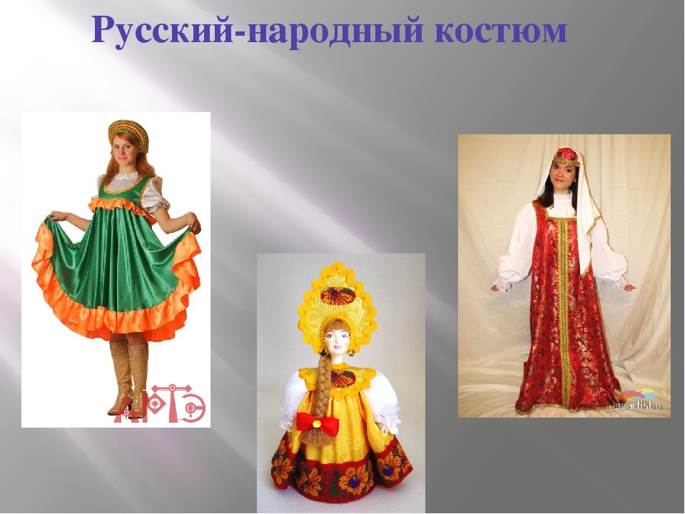 Презентация на тему "Русский народный костюм"