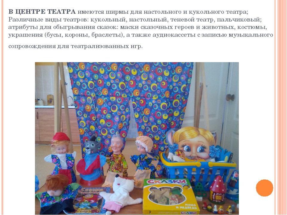 Предметно-развивающая среда в старшей группе ДОУ
