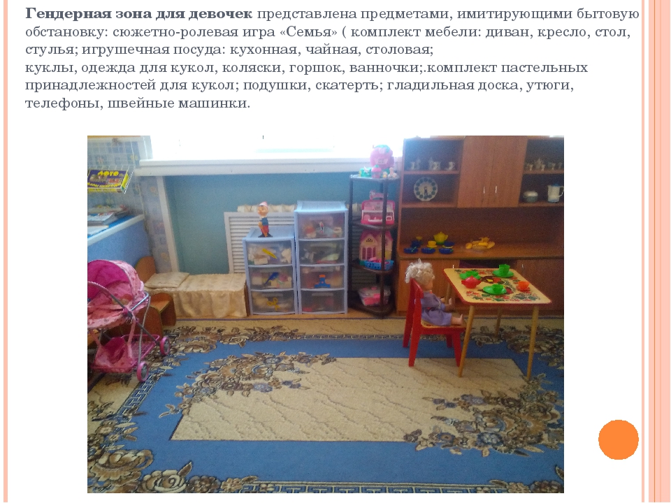 Предметно-развивающая среда в старшей группе ДОУ