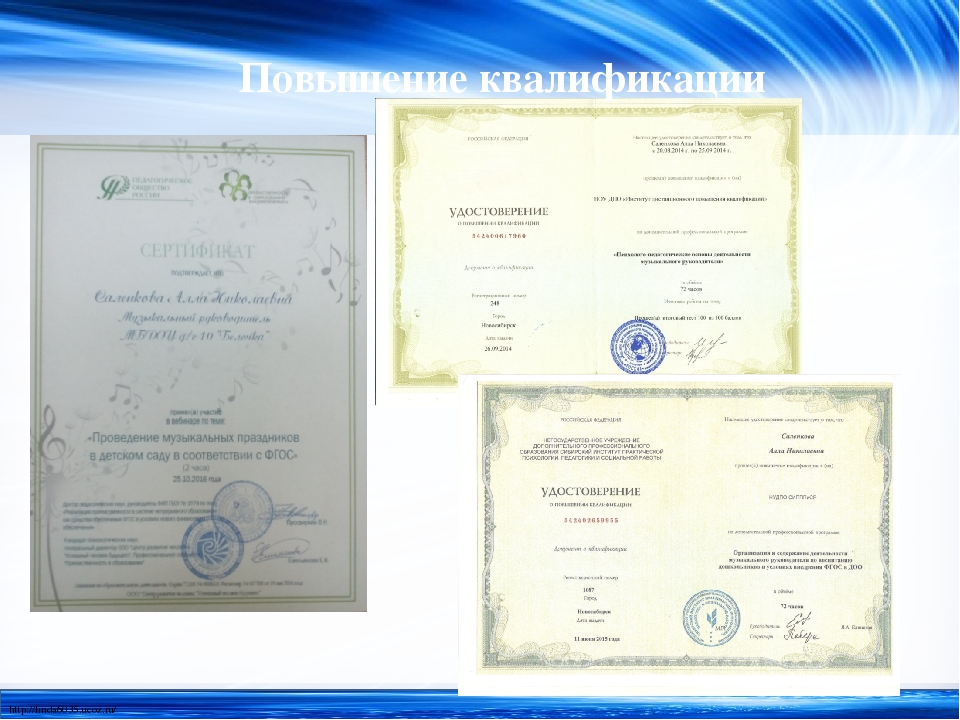 Презентация музыкального руководителя "Самопрезентация"