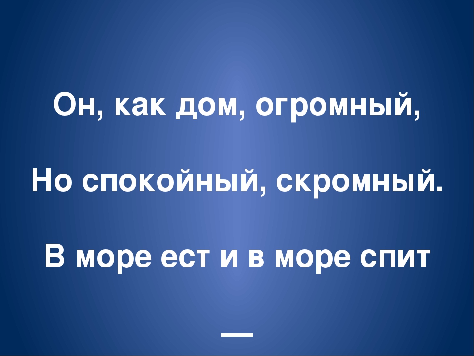 Обитатели морей и океанов