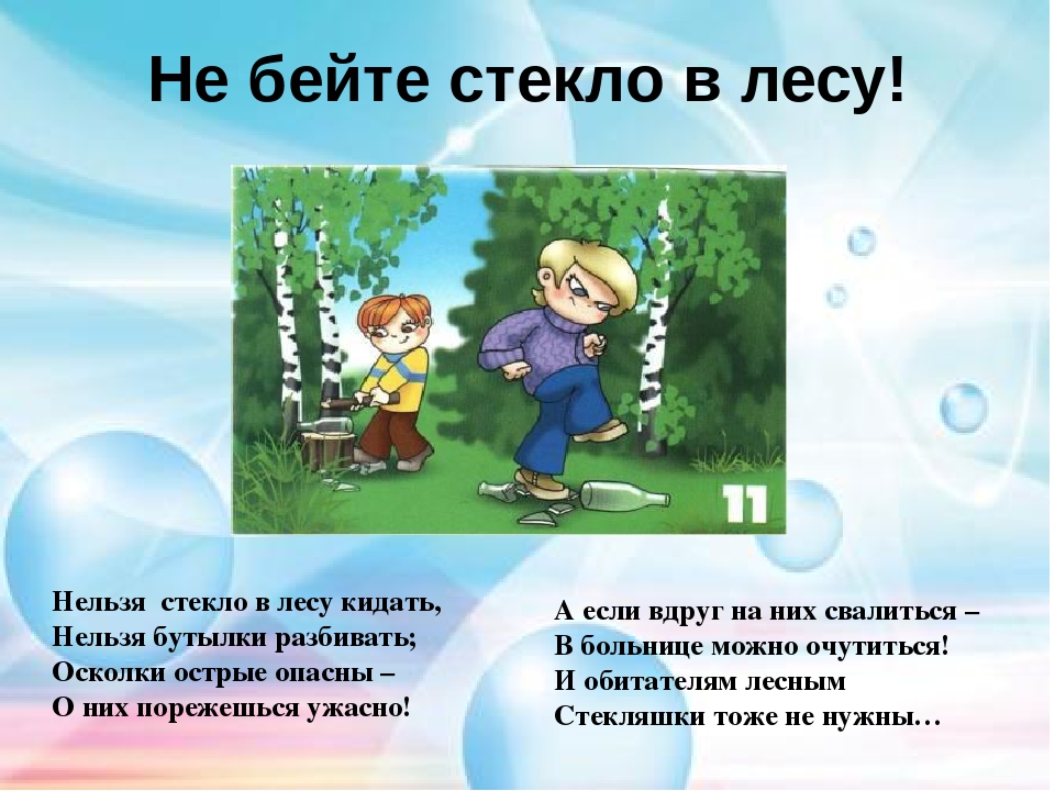 Презентация "Правила поведения в лесу"