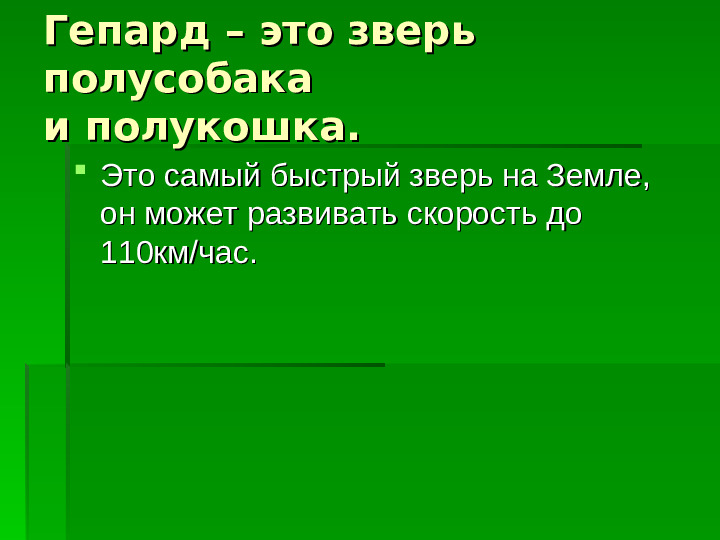 Хищные кошки Африки. Презентация