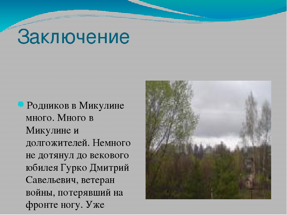 Презентация "Микулинские родники Руднянского района Смоленской области"