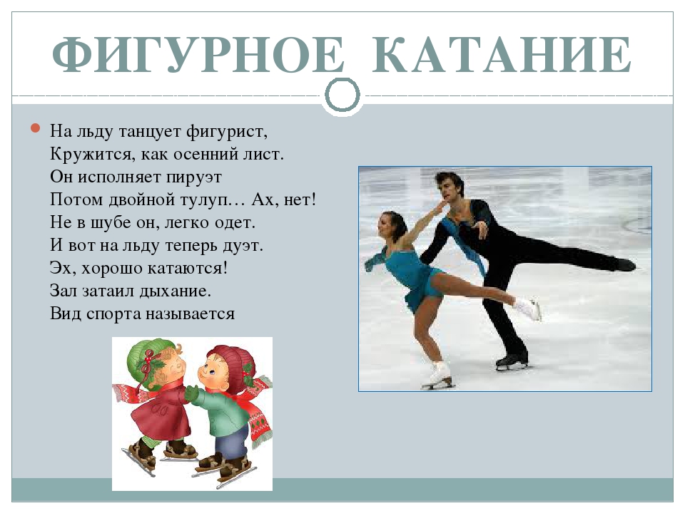 Мой любимый вид спорта презентация фигурное катание