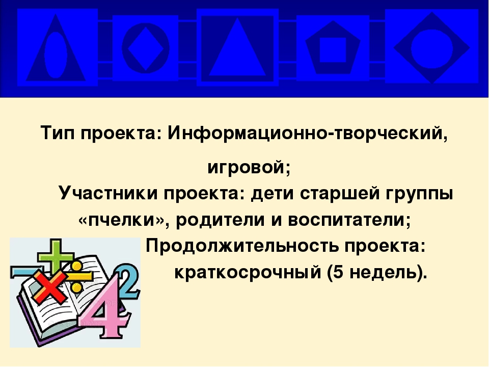 Презентация проекта "Страна сказочной математики"