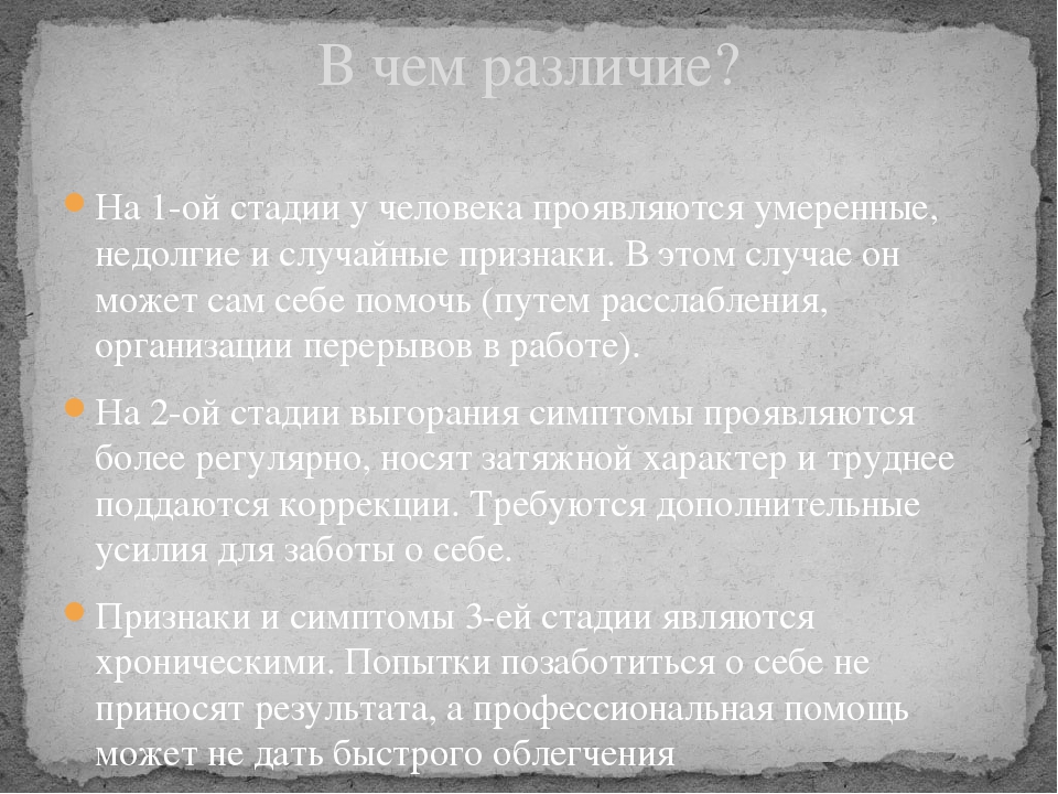 Презентация по профессиональному выгоранию педагогов