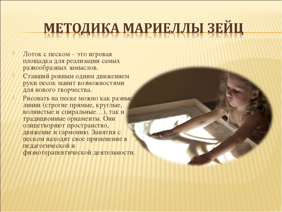 Презентация по использованию игр с песком