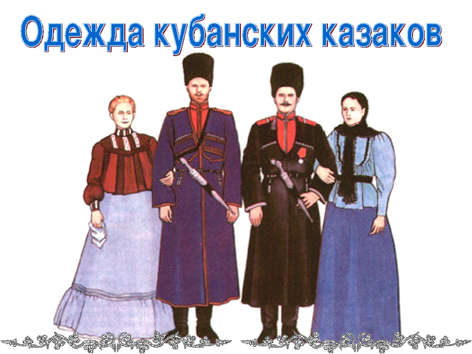 Презентация "Одежда Кубанских казаков"