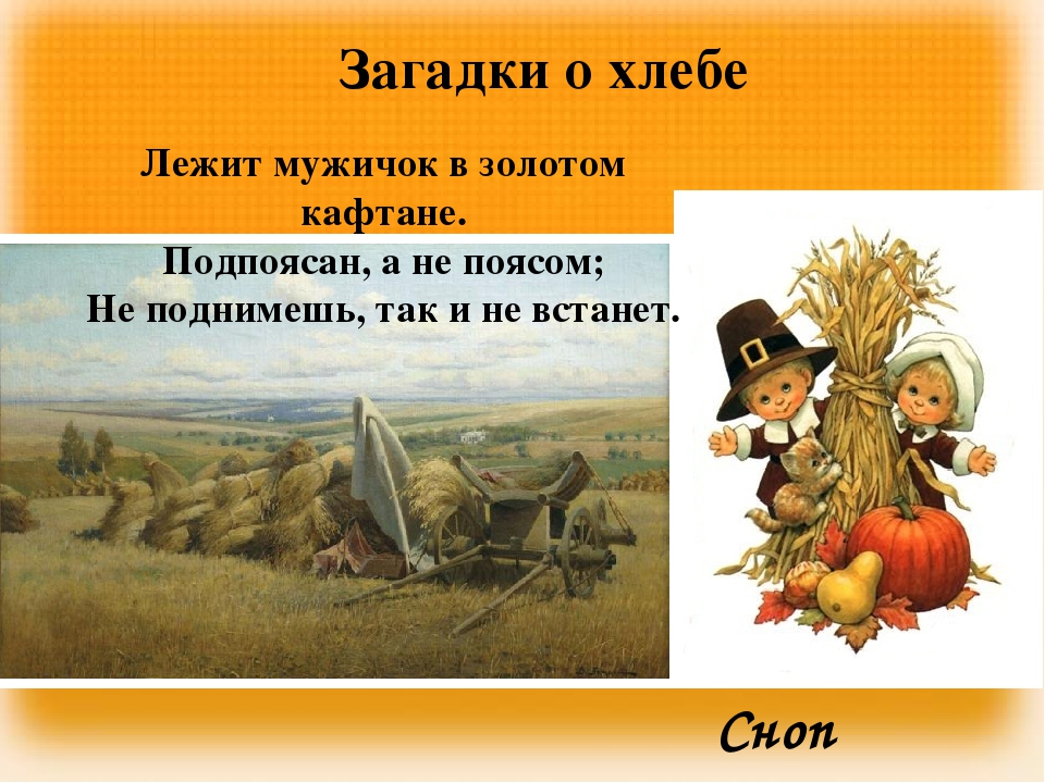 Презентация "Загадки и пословицы о хлебе"