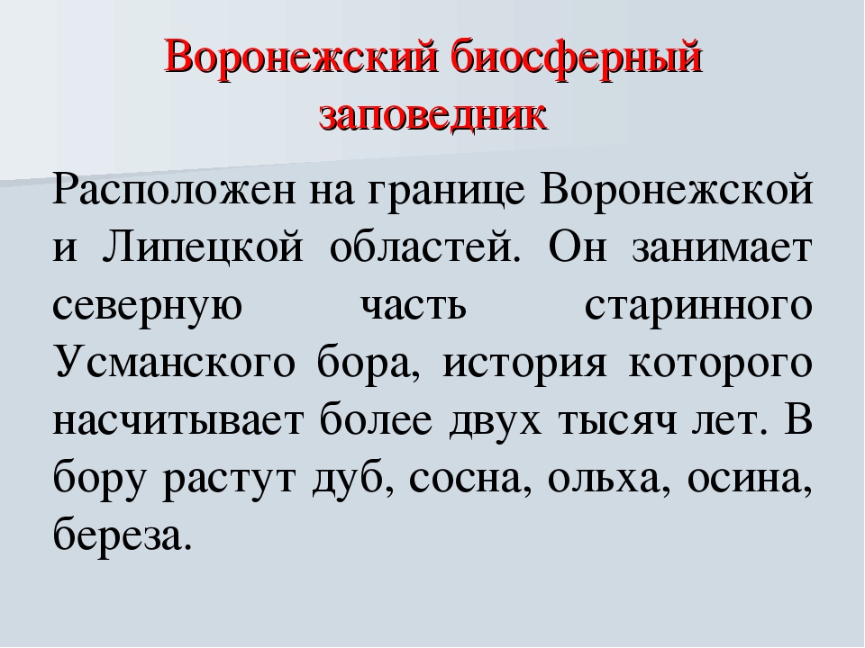 Презентация на тему "Растительный мир Воронежского края"